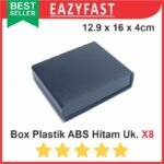 Box Plastik ABS Ukuran 8 Hitam Kotak Project Case Casing Plastic Enclosure