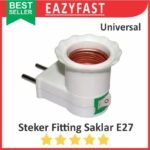 Fitting Steker Saklar Switch Lampu E27 Fiting Piting Stop Kontak Socket Soket Cop Kap Colok Colokan