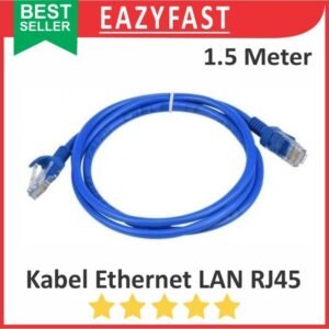 Kabel LAN Ethernet RJ45 1.5m 1.5 m meter Jaringan Internet Network UTP FTP Router Switch HUB Wifi