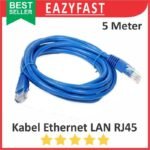 Kabel LAN Ethernet RJ45 5m 5 m meter Jaringan Internet Network UTP FTP Router Switch HUB Wifi