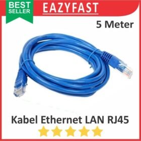 Kabel LAN Ethernet RJ45 5m 5 m meter Jaringan Internet Network UTP FTP Router Switch HUB Wifi