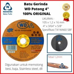 Mata Batu Gerinda Potong Besi WD 4" 4 Inch Grinda Cutting Wheel Disc Gurinda Grinding - Image 2