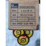 Mata Batu Gerinda Poles Selep Slep Kinik 4" 4 Inch Grinda Grit Kasar Wheel Disc Gurinda Grinding - Image 3