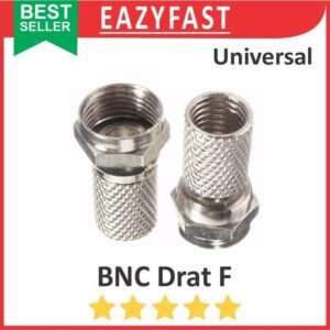 Konektor BNC Ulir Drat F 5C Connector CCTV TV Sambungan Kabel Coaxial Coax Signal RG6 RG59 RG 6 59