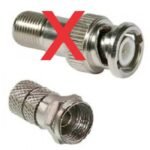 Konektor BNC Ulir Drat F 5C Connector CCTV TV Sambungan Kabel Coaxial Coax Signal RG6 RG59 RG 6 59 - Image 3