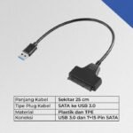 Kabel Converter SATA to USB 3.0 Adapter Adaptor HDD SSD 2.5 Laptop Reader - Image 3