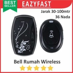 Bel Pintu Rumah Wireless Door Bell Outdoor Waterproof Alarm Tanpa Kabel Wifi Bluetooth Radio 315Mhz