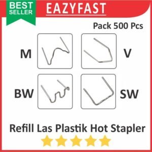 Refill Kawat Las Plastik Hot Stapler Staples Panas Set 500 Pcs Welding Bumper Body Car Motor Mobil