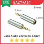 Audio Jack 2.5 to 3.5 mm Converter Adapter Konverter Adaptor Konektor