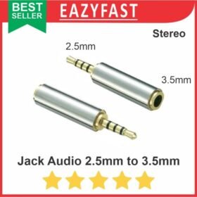 Audio Jack 2.5 to 3.5 mm Converter Adapter Konverter Adaptor Konektor