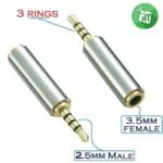 Audio Jack 2.5 to 3.5 mm Converter Adapter Konverter Adaptor Konektor - Image 2