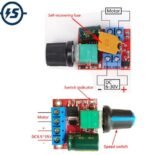 PWM DC 5A HW-687 Variable Motor Speed Controller Dimmer Lampu LED Lamp - Image 2
