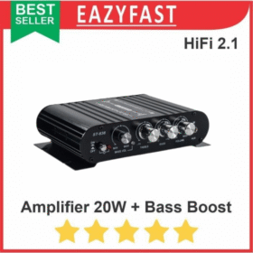 Ampli Mini Power Amplifier Speaker Aktif Stereo 20W Woofer Bass Boost