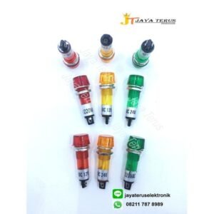 Lampu Pilot Lamp 24V DC 24 Volt Box Panel Case Casing LED Indikator 12 10 mm 12mm 10mm M10 Sedang - Image 3