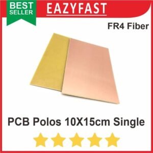 PCB Polos 10x15 10x15cm Single Layer Side Sisi Papan FR4 Fiber