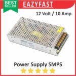 PSU SMPS DC 12V 10A Power Supply Switching 12 V Volt 10 A Ampere Adaptor Trafo Jaring Regulator Daya