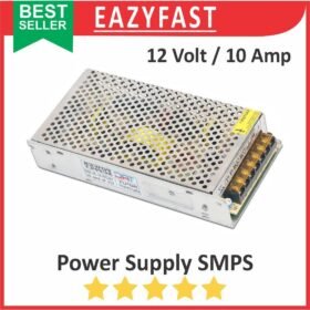 PSU SMPS DC 12V 10A Power Supply Switching 12 V Volt 10 A Ampere Adaptor Trafo Jaring Regulator Daya