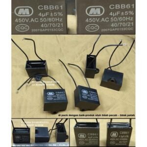 Kapasitor Kotak 2uF 2 uF Dinamo Motor AC PLN Induksi Kipas Angin Fan Capacitor 450VAC 450 VAC V AC - Image 3