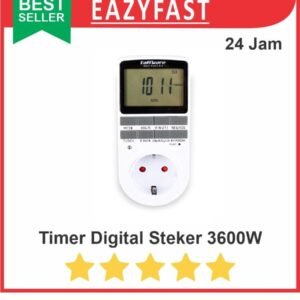 Timer Digital Stop Kontak Putus Listrik PLN Colokan Steker Program 24