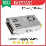 PSU SMPS DC 12V 30A Power Supply Switching 12 V Volt 30 A Ampere Adaptor Trafo Jaring Regulator Daya