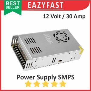 PSU SMPS DC 12V 30A Power Supply Switching 12 V Volt 30 A Ampere Adaptor Trafo Jaring Regulator Daya