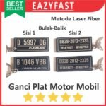 Gantungan Kunci Motor Mobil Nomor Custom Nama No Ganci Plat Akrilik 6