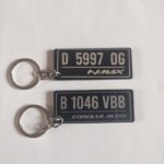 Gantungan Kunci Motor Mobil Nomor Custom Nama No Ganci Plat Akrilik 6 - Image 3