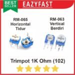 Trimpot 102 R1K R 1 K Ohm Potensio Variable Resistor VR Trimmer RM