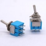Saklar Toggle Switch 203 Kecil 6 Pin Kaki 3 Posisi 3P 3 Way ON OFF ON - Image 2