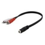 Kabel Jack Audio Aux 3.5mm Female to RCA Male Extender Extension Cable - Image 2