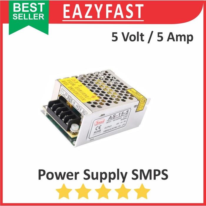c035de9a-3ac3-4c1b-9888-304ddcb7f6e4 PSU SMPS DC 5V 5A Power Supply Switching 5 V Volt 5 A Ampere Adaptor Trafo Jaring Regulator Daya