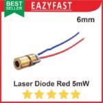 Laser Diode 5v 6mm Merah Red Head Kepala Tembga