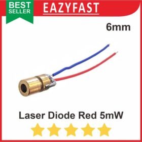 Laser Diode 5v 6mm Merah Red Head Kepala Tembga
