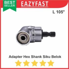 Adapter Mata Bor Obeng Hex Shank Siku Belok L Angle Extension Socket