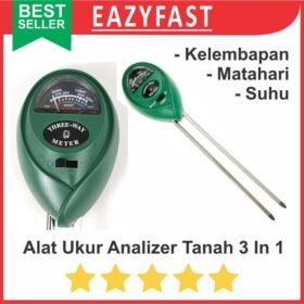 Soil Meter 3 in 1 Analyzer Alat Ukur Tanah PH Moisture Kelembaban