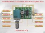 Kit Modul Ampli Mini PAM8403 Siap Pakai Volume Knob PAM 8403 2x 3W 3 Watt Amplifier Stereo HiFi Module - Image 3