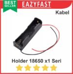 Case Kotak Rumah Tempat Dudukan Baterai 18650 Isi 1 Port x1 1x Seri Kabel Casing Battery Holder - Image 2
