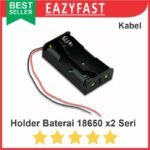 Case Kotak Rumah Tempat Dudukan Baterai 18650 Isi 2 Cell Port x2 2x Seri Kabel Casing Battery Holder 7.4V 7.4 V Volt