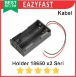 Case Kotak Rumah Tempat Dudukan Baterai 18650 Isi 2 Cell Port x2 2x Seri Kabel Casing Battery Holder 7.4V 7.4 V Volt - Image 2