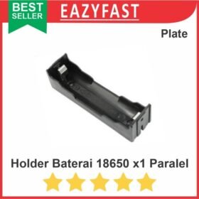 Case Kotak Rumah Tempat Dudukan Baterai 18650 Isi 1 Cell Port x1 1x Paralel Plat Casing Battery Holder 3.7V 3.7 V Volt