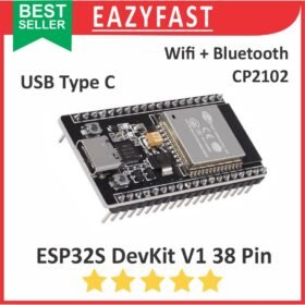 ESP32S 38P CP2102 DevKit V1 USB Type C ESP 32 38 P Pin Kaki Wifi Bluetooth IOT Internet Arduino Nodemcu LUA Compatible