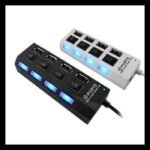 USB Hub 2.0 4 Port Saklar Switch On Off LED High Speed - Image 2
