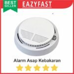 Alarm Detector Deteksi Api Asap Kebakaran Fire Smoke Sensor Baterai