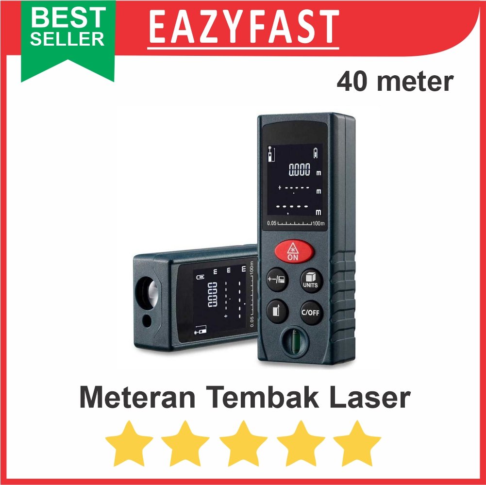 ginee_20250917120545225_8560652916.jpg Meteran Digital Laser Distance Meter Range Finder Alat Ukur Jarak - Image 1