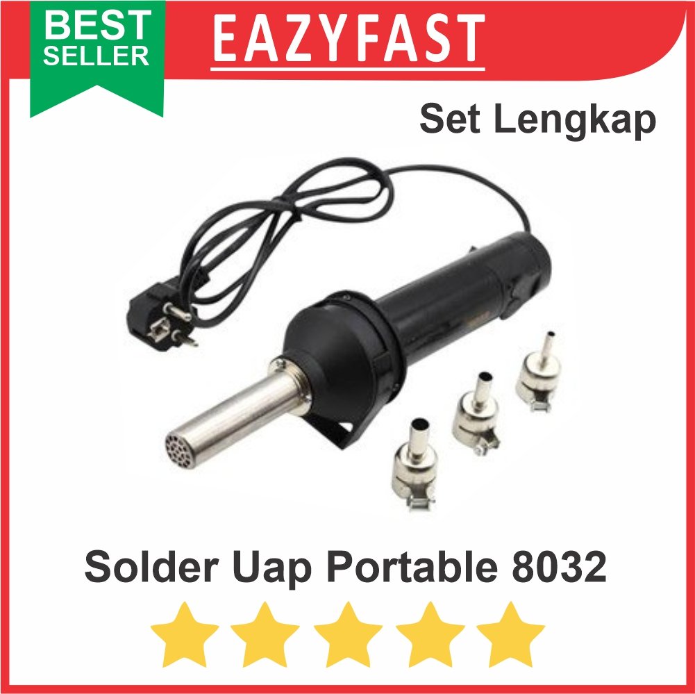 ginee_20250917163558944_4415667996.jpg Solder Uap Portable Blower Heat Hot Air Heater Service HP SMD 8032 - Image 1