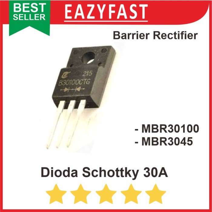 ginee_20250919111002784_4084116723.jpg Dioda Schottky 30A MBR3045 MBR30100 30 A Barrier Rectifier Diode D - Image 1