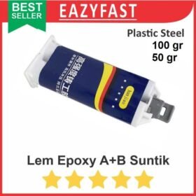 Lem Epoxy Campur AB Suntik 100g Plastic Steel Glue Dempul Besi Tambal