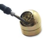 Solder Tip Cleaner Sikat Kawat Tembaga Pembersih Mata Solder + Wadah - Image 2