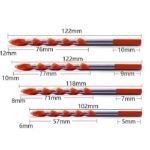 Mata Bor Tembok Beton Impact Drill Bit Diamond Set 6mm 8mm 10mm 12mm - Image 2