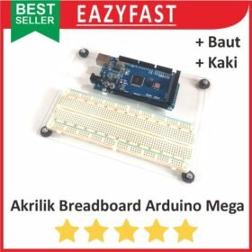 Alas Akrilik Dudukan Arduino Mega Breadboard Praktek Project Board